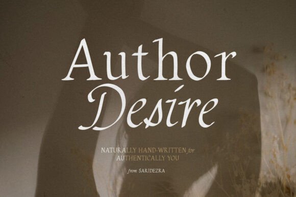 Author Desire: A Serif Font for Thoughtful Editorial Design