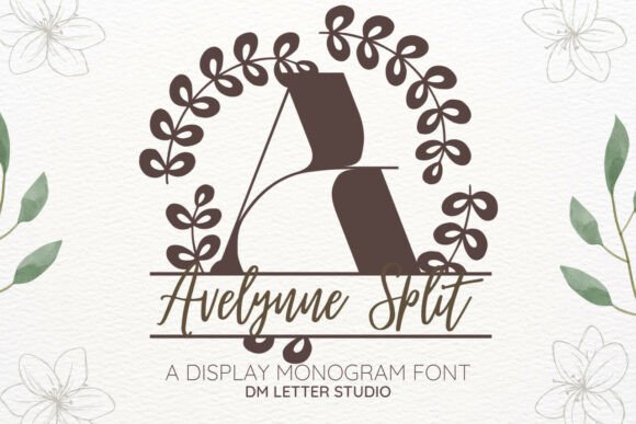 Avelynne Split Monogram: A Font for Editorial Accents