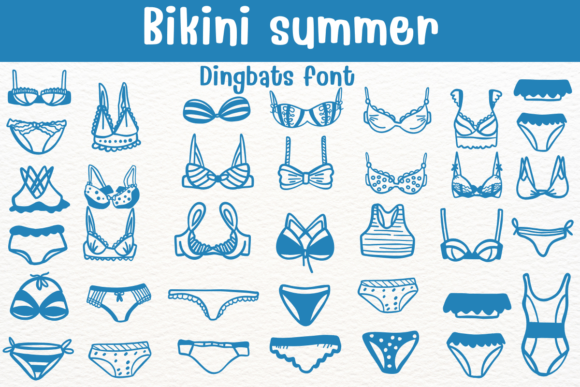 Bikini Summer Font: A Handmade Seller's Creative Companion