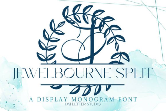 Crafting with the Jewelbourne Split Monogram Font