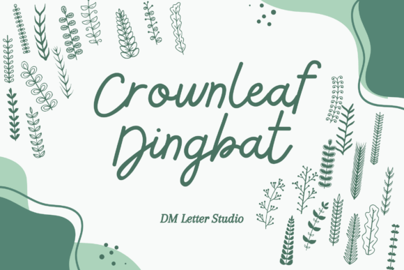 Crownleaf Dingbat: A Royal Botanical Font for Modern Web Design