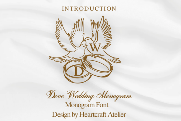 Dove Wedding Monogram Font