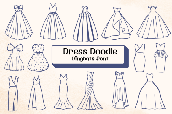 Dress Doodle Font for Brand-Conscious Content