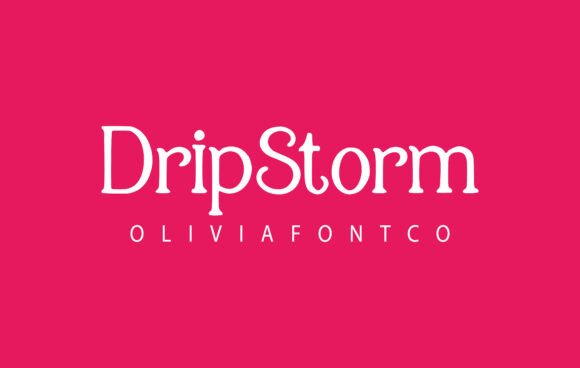 Dripstorm: A Romantic Handwritten Serif Font for Digital Creators