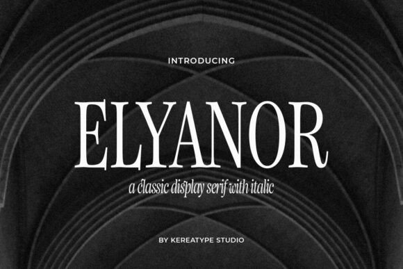 Elyanor: A Display Serif Font for Handmade Elegance