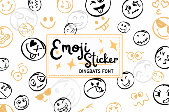 Emoji Sticker Font: Expressive Dingbats for Handmade Crafts