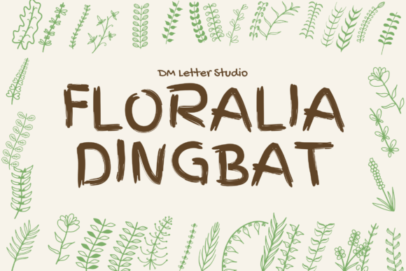 Floralia Dingbat: A Floral Font That Works in Real Campaigns