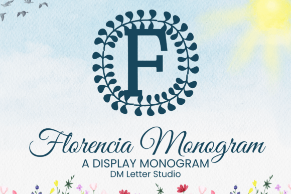 Florencia Monogram: Elegant Serif Font