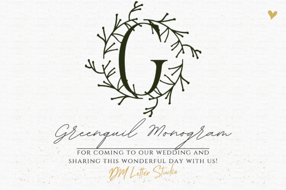 Greenquill Monogram Font for Business