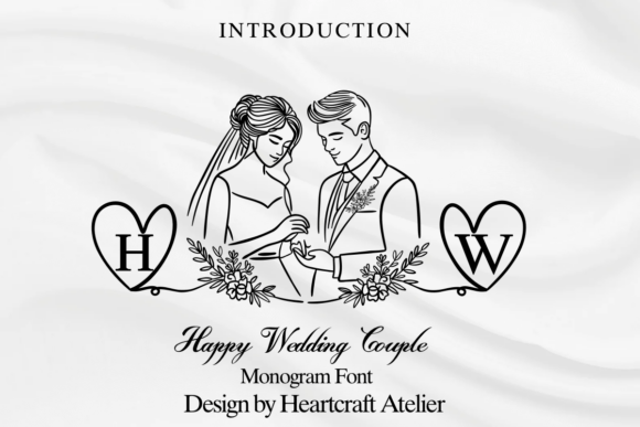 Happy Wedding Couple Font