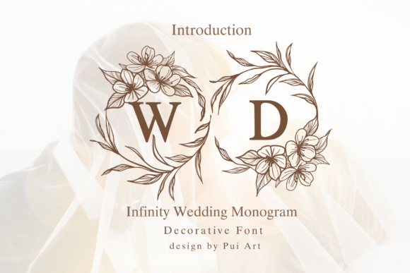 Infinity Wedding Monogram Font