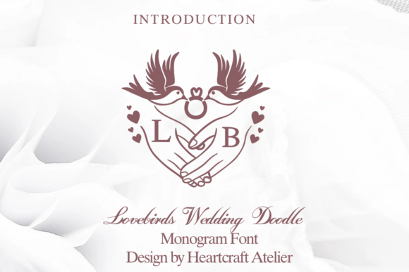 Lovebirds Wedding Doodle Font