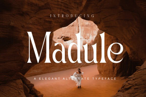 Madule Serif Typeface for Editorial Design and Publication Branding