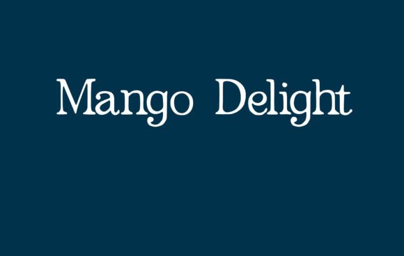 Mango Delight: A Handwritten Serif Font for Romantic Branding