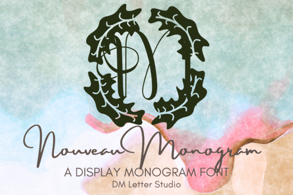 Nouveau Monogram: A Decorative Typeface