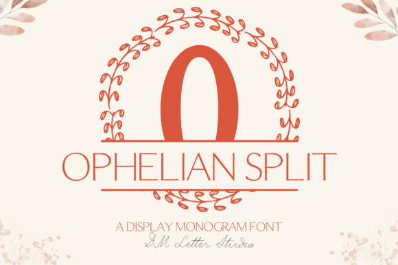 Ophelian Split Monogram Font
