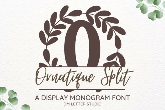 Ornatique Split Monogram: A Refined Typeface for Digital Branding