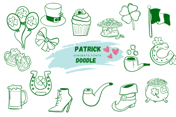 Patrick Doodle: A Sketched Dingbats Font for Real Branding Projects