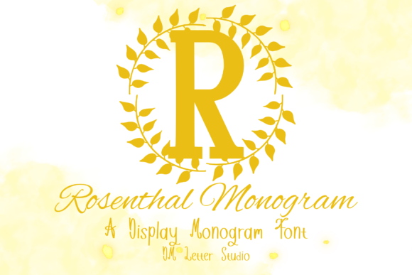 Rosenthal Monogram: A Serif Typeface for Elegant Editorial Design