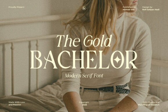 The Gold Bachelor Font for Modern Web Design and Brand Identity