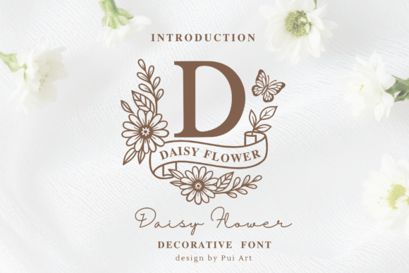 Using Daisy Flower Monogram for Polished Web Typography