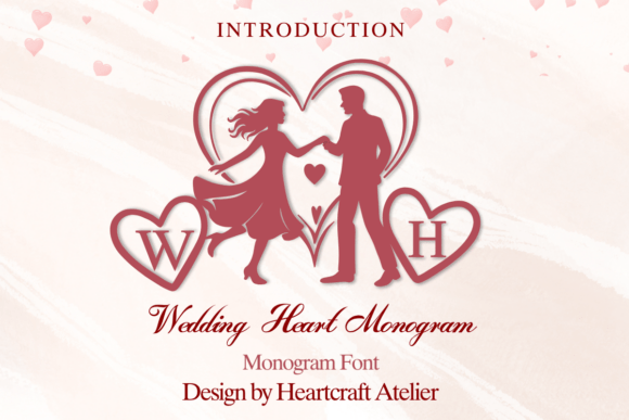 Wedding Heart Monogram Font