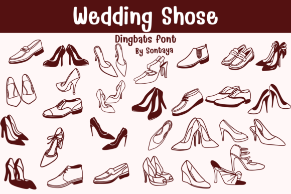 Wedding Shoes Font for Business Branding
